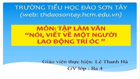 nguoi lao dong tri oc lop 3